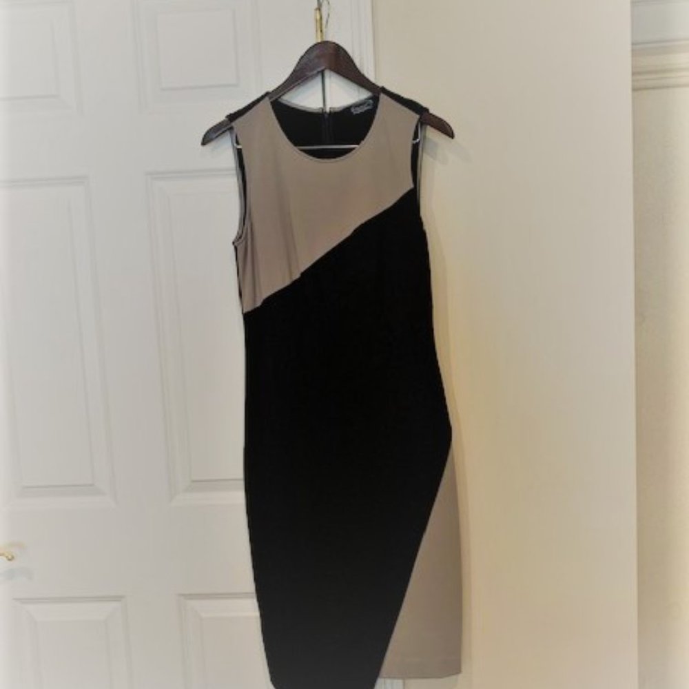 Magaschoni Grey/Black Cocktail Dress - Picture 1 of 3